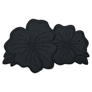 
New self-adhesive solid color cloth patch embroidered flower pattern patch patch clothes down jacket pants decorative hole patch patch