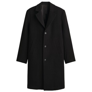 
HM men's woolen coat winter British style single-breasted loose suit collar jacket 1293646
