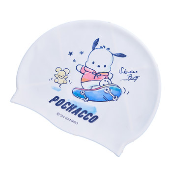 Zhuke silicone swimming cap waterproof hair care ears without tip
