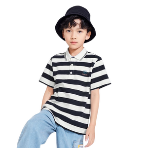 
Balabala children's clothing boys short-sleeved T-shirt children's 2026 summer parent-child wear new POLO shirt striped top