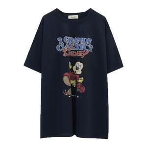 
Nuochu maternity suit Mickey age-reducing printing T-shirt loose casual cotton short-sleeved top for women summer base shirt