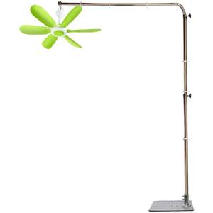 The new Zhonglian small hanging fan bracket floor -to -ceiling fixed shelf bedside mosquito net supports hanging pole mute