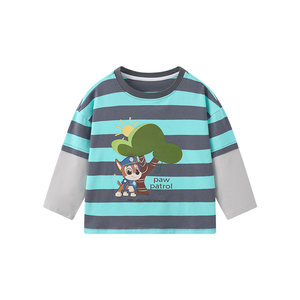 
Paw Patrol Boys Long Sleeve T-Shirt Spring Clothes 2026 New Spring Cotton Children's Tops Male Baby Boys Bottoming