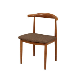 Horn chair, imitation solid wood chair, wrought iron dining chair, table and chair