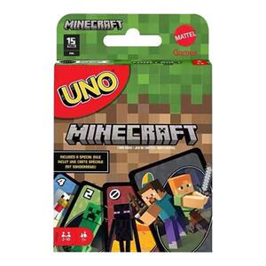 
Genuine Mattel UNO Card Board Game Solitaire Minecraft 112 Uno Uno Multiplayer Casual Table Game