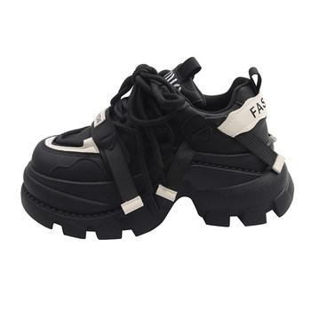 
European women's foot-showing little daddy shoes, autumn and winter sports shoes