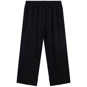 NMAX plus size trendy brand men's new inverted trousers solid color knitted sweatpants with fattened elastic waist casual pants