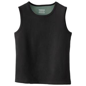 New antibacterial thickened plus velvet warm vest vest, men's wearing underwear, shoulder vest autumn and winter
