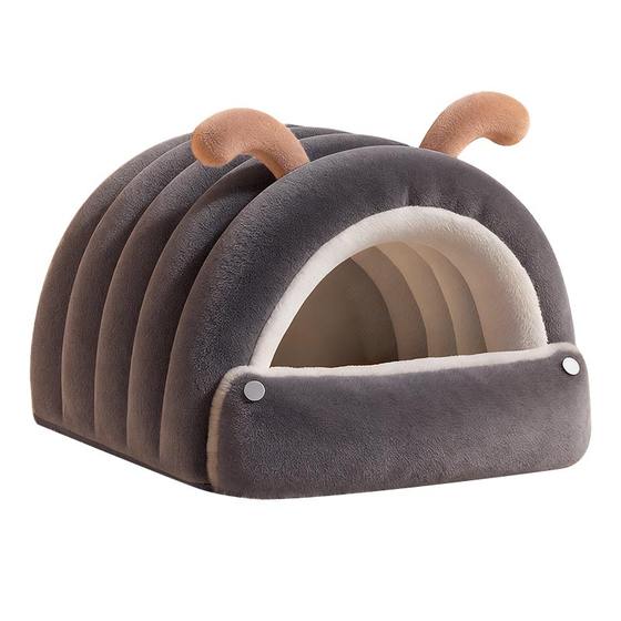 
Caterpillar cat nest is warm in winter, semi-enclosed and safe, winter cat sleeping nest is suitable for all seasons, thickened dog nest
