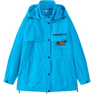 
URLAZH Youlan New Blue Casual Loose Hooded Trench Coat Women's LM3OW021