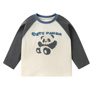 
Boys' long-sleeved T-shirt baby spring clothing 2026 new autumn children's fake two-piece tops spring and autumn boy's bottoming shirt