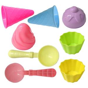 Children's space sand ice cream cone mold beach toys men and women beach play house props kindergarten digging sand
