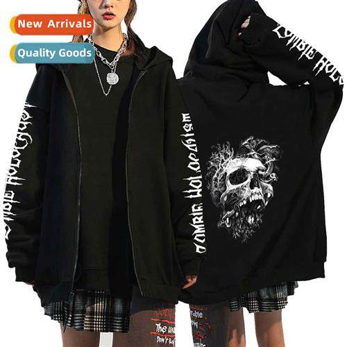 2022 Dark Skull Sweatshirt Mens  Womens Hoodie Gothic Couple