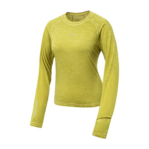 
[Same style as Alice] SN outdoor merino wool sports washed long-sleeved T-shirt women's 50/50 rock trace series