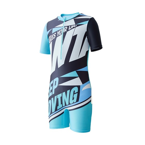 Anta children's conjoined swimsuit summer boys swimsuit flat swimming trunks swimming set sunscreen swimwear children's swimsuit
