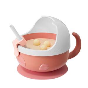 
Baby supplementary food bowl for food grade children's special rice bowl for anti-fall and anti-scalding with handle suction cup bowl for babies learning to eat