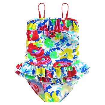 Sweet girl casual quick-drying children's one-piece swimsuit
