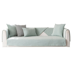 
Cotton and linen same color sofa cushion four seasons universal non-slip simple modern light luxury fabric home cushion backrest cool