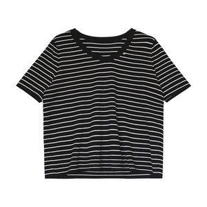 
Ice Oxygen Linen Striped Design Round Neck Slimming Versatile Casual Thin Knitted Sweater Top Annie Forest