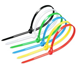 Releasable Nylon Cable Tie Live Buckle Color Binding Belt Plastic Buckle Strong Size Wire Binding White Black Cable Tie Cable Tie Removable Reusable Factory Direct Sale 5*200