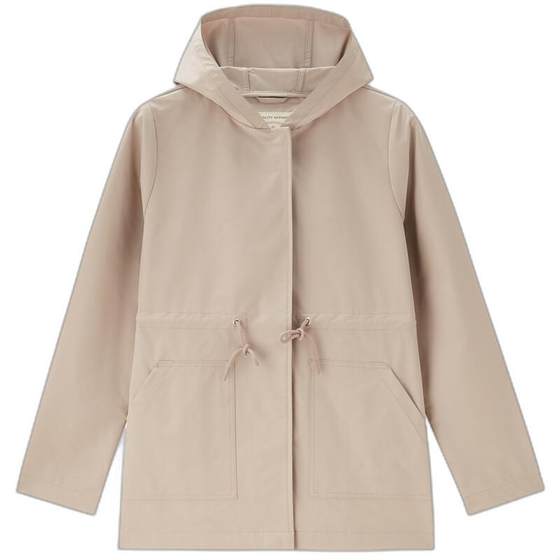 Zo Dannu's new female newly woven outdoor loose pumping waist pocket big hooded wind clothes 05373063
