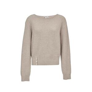 
Lingzhi Vero Moda sweater for women 2026 spring new style hem button simple and atmospheric knitted top
