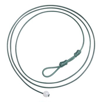 Leather rope necklace rope braided jade pendant lanyard dzi bead gold ring peace buckle rope jade pendant collarbone necklace