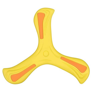 Hand throwing children's boomerang large toys fly back and fall to no awkward outdoor parent-child interactive toys three-leaf back power label
