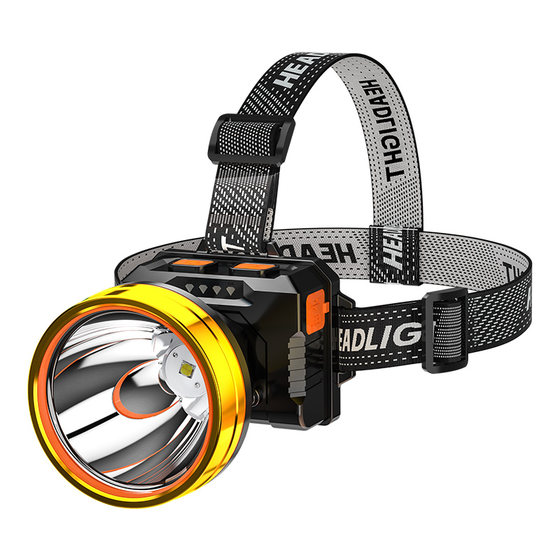 Night fishing head lamp Strong light charging ultra -bright head wearing outdoor ultra -long continuous aircraft flashlight ore lights for lightweight

