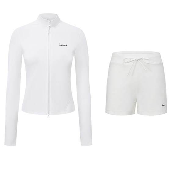 
[Ten billions of subsidies] Anoutu Ice Skin Meigao Slim Sun Protection Clothing Set Women's Tops Sportswear Running Shorts