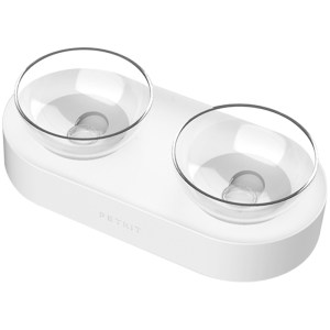 Xiaopei stainless steel cat bowl cat double bowl adjustable dog feeding bowl dog cat food bowl cat water basin protects spine
