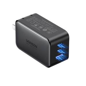 
Green Alliance 65W gallium nitride charger PD fast charging head Gan suitable for Apple iPhone17pro Huawei Xiaomi macbook mobile phone tablet laptop dual typec multi-port 60W plug