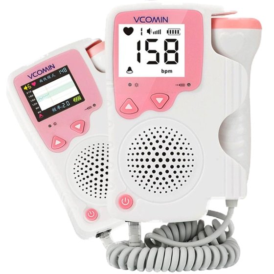 Doppler fetal heart monitoring instrument pregnant women's family listening to fetal heart monitoring tire movement without charging auscultation radiation detector