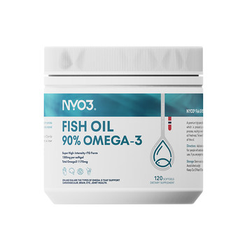NYO3 Norwegian deep sea fish oil soft capsules high content of 90% purity fish oil omega3 in middle-aged and elderly people