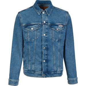 
Calvin Klein Men's 2025 Autumn New Blue Cotton Jacket CK Fashion Casual Denim Jacket Trendy