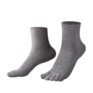 
Five-finger socks men's pure cotton socks anti-odor, autumn and winter thickened medium toe socks men's five-finger toe segmented antibacterial