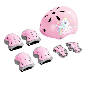 
Children's balance bike protective gear knee pad set roller skate helmet riding skateboard bicycle anti-fall baby protective gear