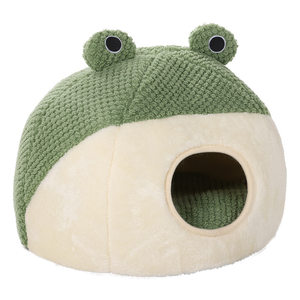 
Winter Warm Pet Cat House Dog House Original Small Frog Pet House Indoor Dog Sleeping House Plush Sleeping Bag
