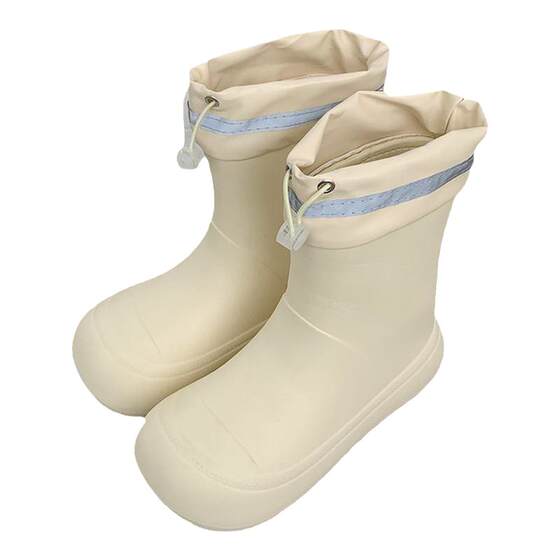 Film fashion outside INS tide waterproof pumping rope bundle rope boots female four seasons universal parent -child water boots and rain boots
