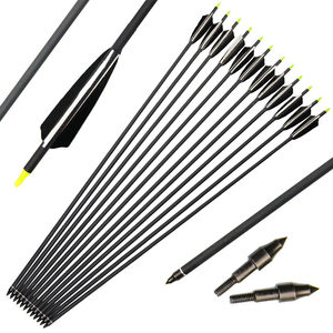 
True feather mixed carbon arrow traditional American competitive recurve bow Tangzong integrated bow archery outdoor beginner archery equipment