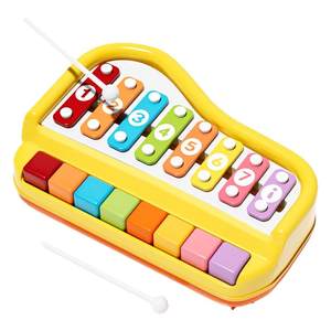 
Newchi puzzle eight-tone hand-knob piano baby two-in-one xylophone instrument piano infant childhood puzzle music toys