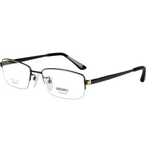 
Seiko titanium glasses frame myopia glasses for men with degree fashion business half frame ultra light black frame HC1003