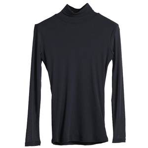 Autumn clothing 2025 new high-neck mesh bottoming shirt women's long-sleeved black sand body T-shirt lace top plus velvet gauze