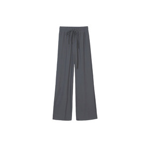 
Gray casual pants for women in autumn new fat girl mm high waist loose slim drooping wide-leg pants pear-shaped body pants