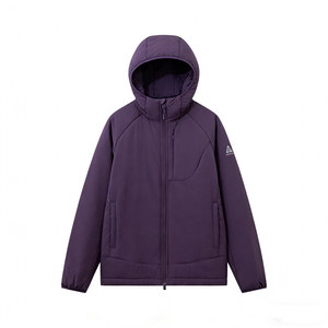 Foreign trade list Winter outdoor sports windproof and water-repellent solid color cotton coat jacket men's casual loose hooded cotton coat