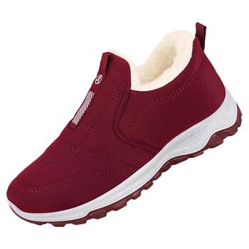 Winter old Beijing cloth shoes real wool soft bottom mother shoes
