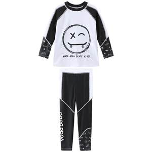 Voda Beba Children's Swimsuit Boys Boys Big Big Fat Bao Long Sleeve Pants Sports Switching Swimming Swimsuit Boys
