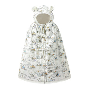 
110cm long baby outing cloak pure cotton spring and autumn windproof men's and women's baby children's cloak coat supplies
