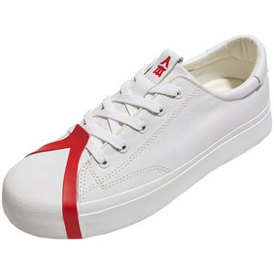 
Renben canvas shoes for men and women couples sneakers 2026 spring and autumn new low-top niche casual versatile herringbone white shoes