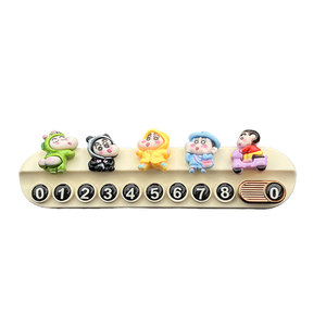 
Crayon Shin-chan temporary parking plate moving car phone plate car phone number plate moving license plate car mobile phone for girls